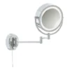 Searchlight IP44 Illuminated Chrome Bathroom Mirror With Adjustable Arm 1 Searchlight IP44 Illuminated Chrome Bathroom Mirror With Adjustable Arm -Duravit Bathroom Shop 11824 l