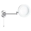 Searchlight IP44 Chrome Illuminated Adjustable Bathroom Mirror -Duravit Bathroom Shop 1456cc l
