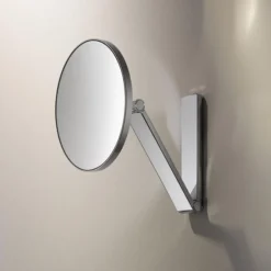 Keuco ILook Move Round Non-Illuminated Cosmetic Mirror - Chrome -Duravit Bathroom Shop 17612010000 d1