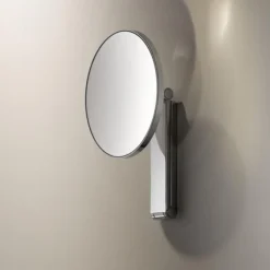 Keuco ILook Move Round Non-Illuminated Cosmetic Mirror - Chrome -Duravit Bathroom Shop 17612010000 d2