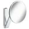Keuco ILook Move Round Illuminated Cosmetic Mirror - Chrome -Duravit Bathroom Shop 17612019004 d1
