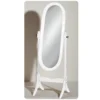 White Wooden Free Standing Full Length Cheval Mirror -Duravit Bathroom Shop 2400159l