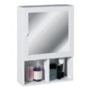 White Wood Wall Cabinet With 2 Compartments And Mirrored Door -Duravit Bathroom Shop 2401408nl