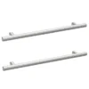 2 X Arezzo Industrial Style Knurled 'T' Chrome Handles (192mm Centres) -Duravit Bathroom Shop 2xaz12lrg