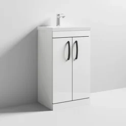 2 X Brooklyn Matt Black Additional Bar Handles - L210mm (196mm Centres) -Duravit Bathroom Shop 2xh190 d2