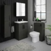 2 X Brooklyn Matt Black Additional Bar Handles - L210mm (196mm Centres) -Duravit Bathroom Shop 2xh190 d4
