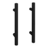 2 X Round 'T' Bar Matt Black Additional Handles - L155mm (96mm Centres) -Duravit Bathroom Shop 2xh192 lrg