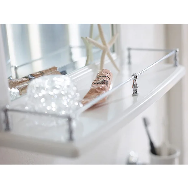 Miller - Traditional 1903 Arched Mirror With Fixed Shelf And Rail 5 Miller - Traditional 1903 Arched Mirror With Fixed Shelf And Rail - Image 3