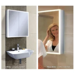 HIB Qubic 60 LED Aluminium Mirror Cabinet -Duravit Bathroom Shop 46400 d2 1