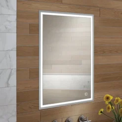 HIB Vanquish 50 Recessed LED Aluminium Mirror Cabinet