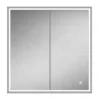 HIB Vanquish 80 Recessed LED Aluminium Mirror Cabinet -Duravit Bathroom Shop 47800 d1