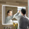 HIB Vanquish 120 Recessed LED Aluminium Mirror Cabinet 2 HIB Vanquish 120 Recessed LED Aluminium Mirror Cabinet -Duravit Bathroom Shop 47900 d1