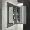 HIB Atrium 80 Semi-Recessed LED Aluminium Mirror Cabinet 2 HIB Atrium 80 Semi-Recessed LED Aluminium Mirror Cabinet -Duravit Bathroom Shop 53000 d1
