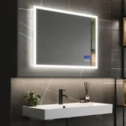 HIB Globe Plus 80 Bluetooth LED Illuminated Mirror -Duravit Bathroom Shop 78723000 l