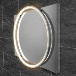 HIB Solas 60 LED Illuminated Mirror (Chrome Frame) -Duravit Bathroom Shop 79510600 l