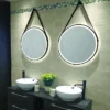 HIB Solstice Matt Black 60 Round LED Illuminated Mirror 1 HIB Solstice Matt Black 60 Round LED Illuminated Mirror -Duravit Bathroom Shop 79520700 d1