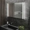HIB Beam 80 LED Ambient Rectangular Mirror -Duravit Bathroom Shop 79550700 l