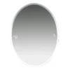 Miller Oslo 400 X 505mm Polished Nickel Oval Bevelled Mirror -Duravit Bathroom Shop 8000c l