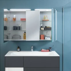 Villeroy & Boch Villeroy And Boch H746 X W807mm My View One LED Illuminated Mirror Cabinet -Duravit Bathroom Shop a441g300 d1 3