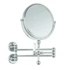 Burlington Traditional Cosmetic Wall Mirror - Chrome -Duravit Bathroom Shop a57chr l