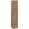 Villeroy & Boch Villeroy And Boch Avento Oak Kansas Wall Hung Tall Cabinet -Duravit Bathroom Shop a89400rh l