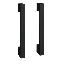 Apollo2 1100 Gloss Grey Combination Furniture Pack (excl. Pan + Cistern) W. Matt Black Handles -Duravit Bathroom Shop ap1100gmbd2