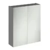 Apollo2 600mm Gloss Grey 50/50 Mirror Unit -Duravit Bathroom Shop ap6m l