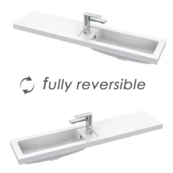 Apollo2 1100 Gloss Grey Slimline Combination Furniture Pack (excl. Pan + Cistern) W. Matt Black Handles -Duravit Bathroom Shop aps1100gmb d2