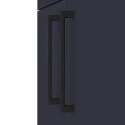Arezzo 1100 Matt Blue Slimline Combination Vanity Unit (Matt Black Flush & Handles) 10 Arezzo 1100 Matt Blue Slimline Combination Vanity Unit (Matt Black Flush & Handles) -Duravit Bathroom Shop az10bmbsl d1