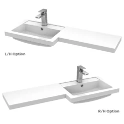 Arezzo 1000 Matt Blue Combination Furniture Pack (Brushed Brass Flush & Handles) -Duravit Bathroom Shop az10lbb d1