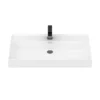 Arezzo Countertop Basin Unit - Gloss White With Black Frame - 1000mm Inc. Basin -Duravit Bathroom Shop az10wb2dd3
