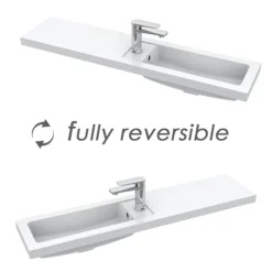 Arezzo 1100 Matt Green Slimline Combination Vanity Unit (Brushed Brass Flush & Handles) -Duravit Bathroom Shop az11tgbbsl d6