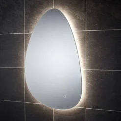 Arezzo 550 X 800mm Teardrop LED Backlit Bathroom Mirror With Anti-Fog -Duravit Bathroom Shop az1703mb d4
