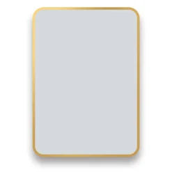 Arezzo Brushed Brass 700 X 500 Rectangular Mirror 7 Arezzo Brushed Brass 700 X 500 Rectangular Mirror -Duravit Bathroom Shop az57cvbb d1