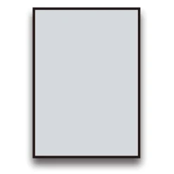 Arezzo Matt Black Square Edge 700 X 500 Mirror -Duravit Bathroom Shop az57mb d1 1