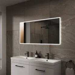 Arezzo 1200 X 600mm LED Illuminated Bathroom Mirror With Shaver Socket & Anti-Fog -Duravit Bathroom Shop az6270mb d1