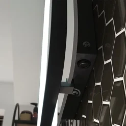 Arezzo Matt Black 500 X 700mm Rectangular LED Illuminated Bathroom Mirror With Infrared Sensor & Anti-Fog -Duravit Bathroom Shop az8910mb d1