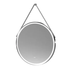 Arezzo Chrome 800mm Round LED Illuminated Anti-Fog Bathroom Mirror -Duravit Bathroom Shop az8cml1