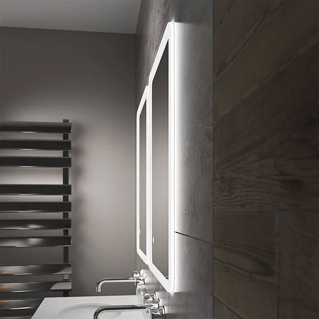 Arezzo 700 X 500mm Ultra Slim LED Illuminated Bathroom Mirror With Anti-Fog 3 Arezzo 700 X 500mm Ultra Slim LED Illuminated Bathroom Mirror With Anti-Fog