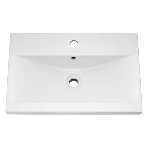 Arezzo Floor Standing Vanity Unit - Matt Blue - 500mm With Industrial Style Brushed Brass Handles 5 Arezzo Floor Standing Vanity Unit - Matt Blue - 500mm With Industrial Style Brushed Brass Handles - Image 3