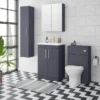 Arezzo 600 Matt Blue 2-Door Mirror Cabinet -Duravit Bathroom Shop azb62mc d3