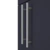 Arezzo Floor Standing Countertop Vanity Unit - Matt Blue - 600mm With Industrial Style Chrome Handles -Duravit Bathroom Shop azb6fswchis d1