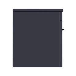 Arezzo Wall Hung Countertop Vanity Unit - Matt Blue - 600mm With Matt Black Handle -Duravit Bathroom Shop azb6whwbk d4