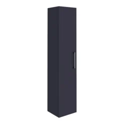 Arezzo Blue Floor Standing Vanity Unit, Tall Cabinet + Toilet Pack With Chrome Handles -Duravit Bathroom Shop azbchfsp1 d6