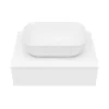 Arezzo Floating Basin Shelf With Drawer - Matt White - 600mm Inc. Curved Rectangular Basin 2 Arezzo Floating Basin Shelf With Drawer - Matt White - 600mm Inc. Curved Rectangular Basin -Duravit Bathroom Shop azctwht6b1 d6