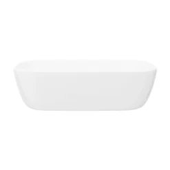 Arezzo Floating Basin Shelf With Drawer - Matt White - 600mm Inc. Curved Rectangular Basin -Duravit Bathroom Shop azctwht6b1nd4