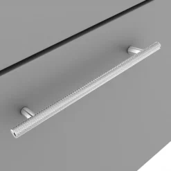 Arezzo Industrial Style 500 Matt Grey Wall Hung Vanity Unit With Chrome Handle -Duravit Bathroom Shop azg5whvchis d2