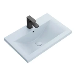 Arezzo 600 Matt Grey Floor Standing Vanity Unit With Matt Blue Basin + Black Handles -Duravit Bathroom Shop azg6fsvbkbl d1