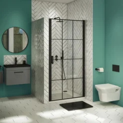 Arezzo 600 Matt Grey Wall Hung Vanity Unit With Matt Black Basin + Black Handle
