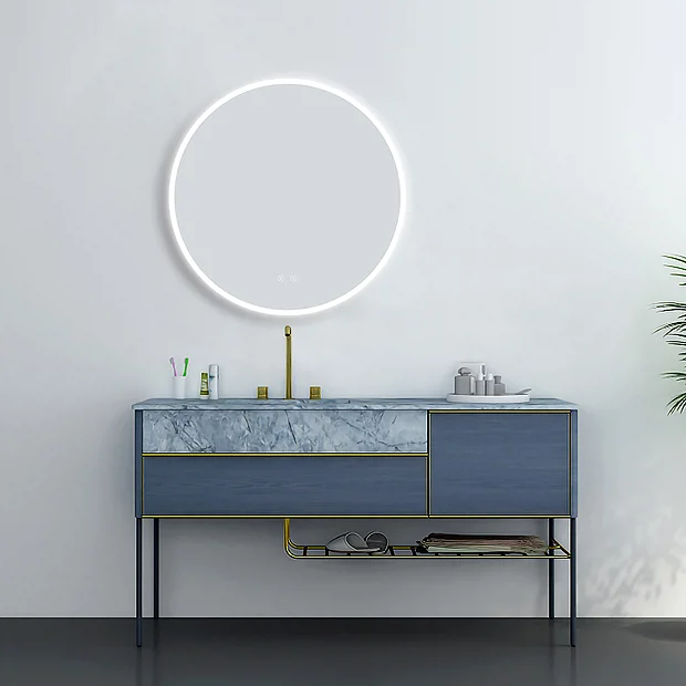 Arezzo 700mm Round Colour Changing LED Illuminated Bathroom Mirror With Bluetooth + Anti-Fog 7 Arezzo 700mm Round Colour Changing LED Illuminated Bathroom Mirror With Bluetooth + Anti-Fog - Image 5